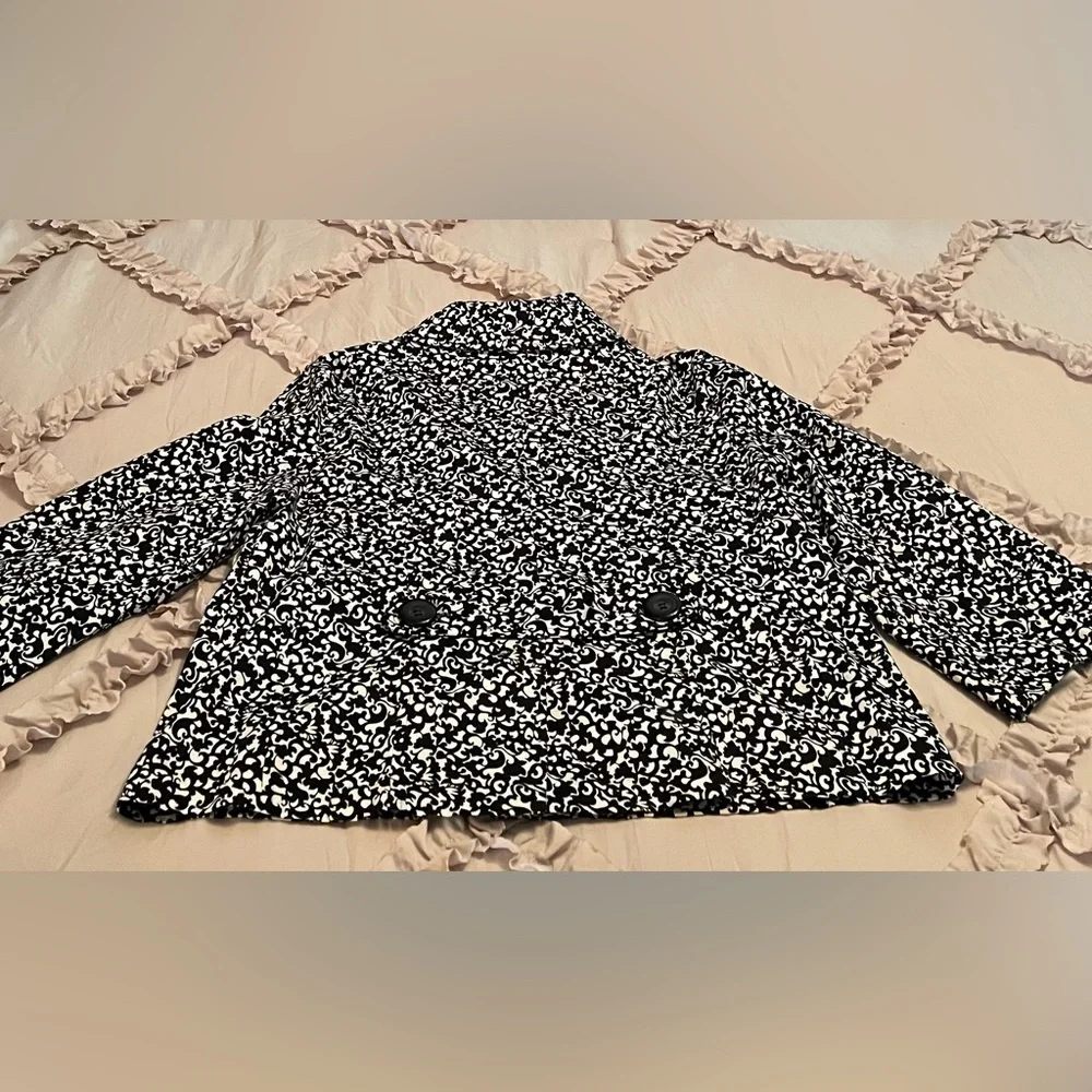 Elementz/Women’s  vintage 3/4 sleeve, black&white jacket, S - Picture 2 of 6